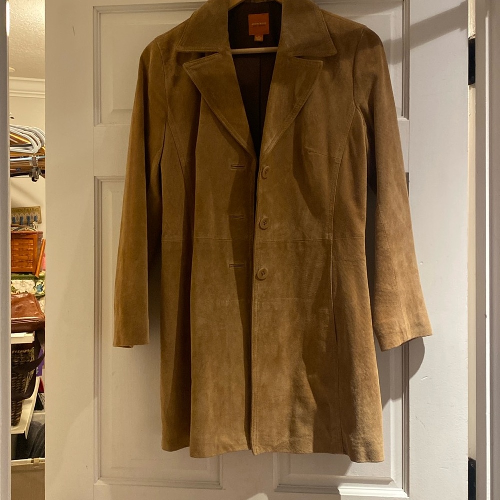 Women’s size small suede, gold jacket